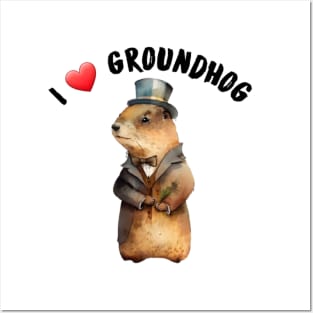 I love groundhog Posters and Art